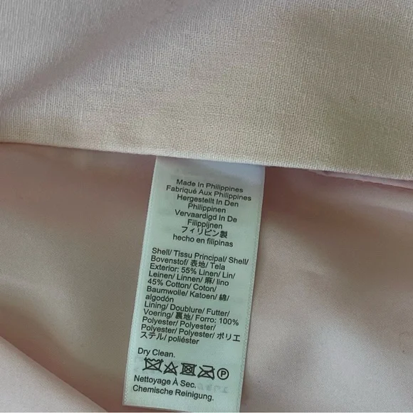 J. Crew Blush Pink Linen Blend Blazer NWT - Picture 5 of 9